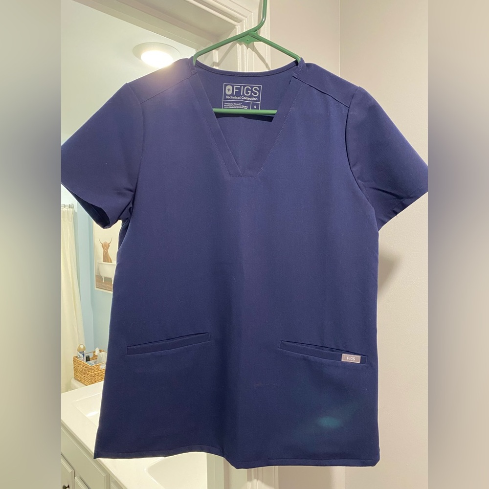 Figs Short Sleeve Scrub Top